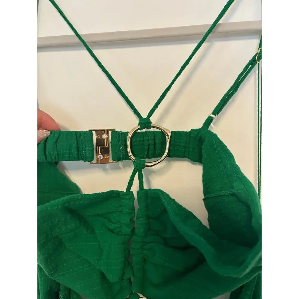 NWT Rumer Amoura Jumpsuit In Green Size XL - Picture 5 of 10